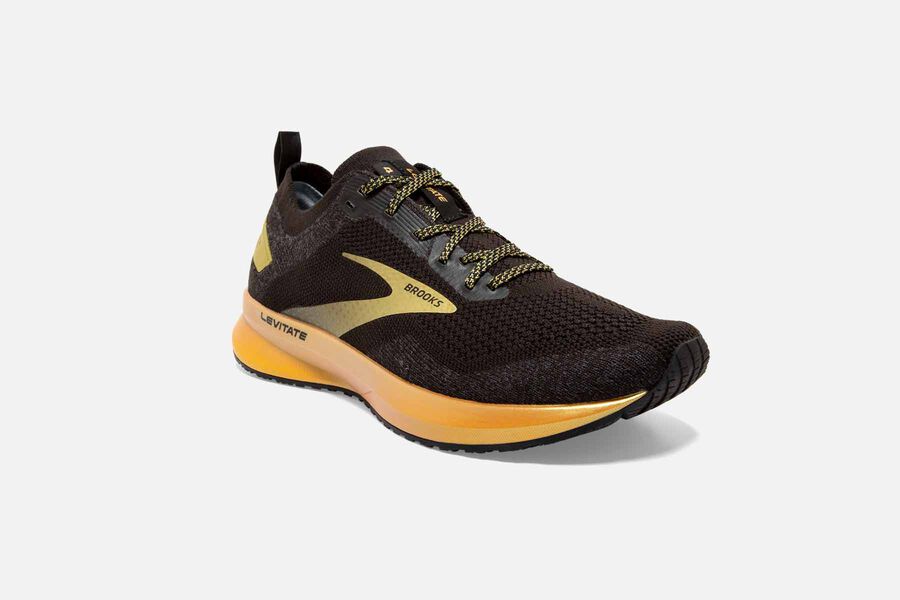 Brooks Levitate 4 Road Löparskor Dam - Svarta/Guld - 6702-UDWGN